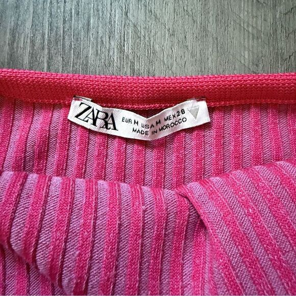 Pink Halter Neck Ribbed Dress - Picture 5 of 11